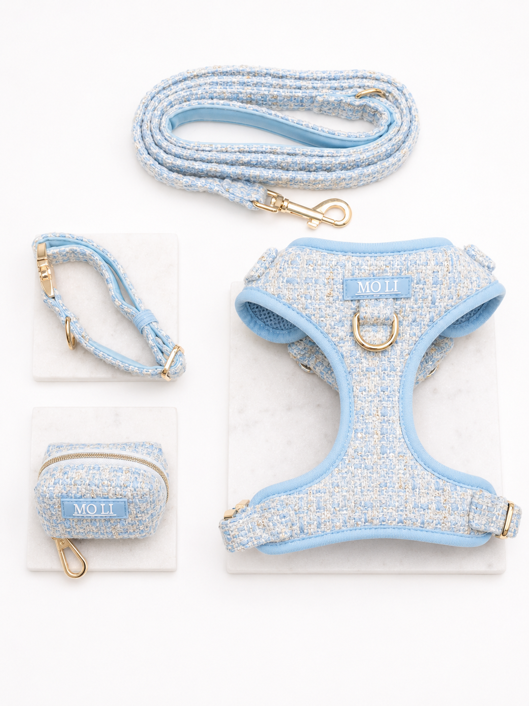Mo Li Tweed Blue set